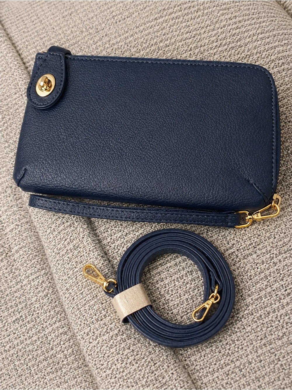 Kendall Crossbody/Wristlet-Deep Navy Blue
